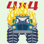 Pobarvanke Monster Trucks