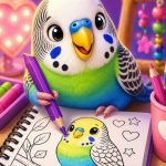 BTS Budgie Coloring Book