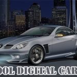 Cool digitalni avtomobilski diapozitiv