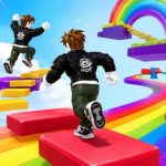 Obby Rainbow Parkour Two Player