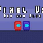 Pixel Us rdeča in modra