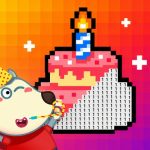 Wolfoo Birthday Pixel Art
